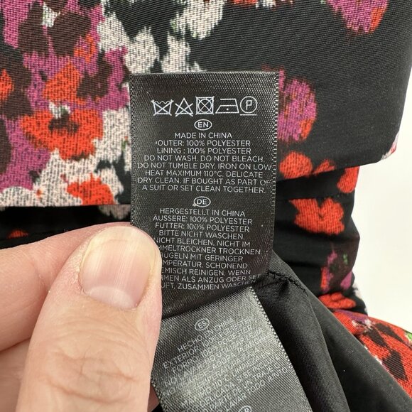 HOBBS LONDON MARIA DRESS floral colorful 10 shift sheath sleeveless career - Picture 12 of 12